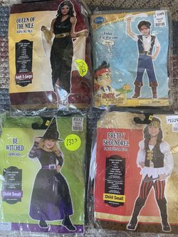 Costumes Sizes Vary Each One Is $5
