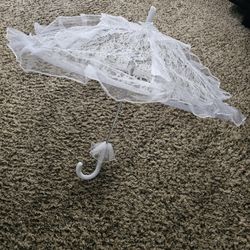 New White Lace Umbrella 