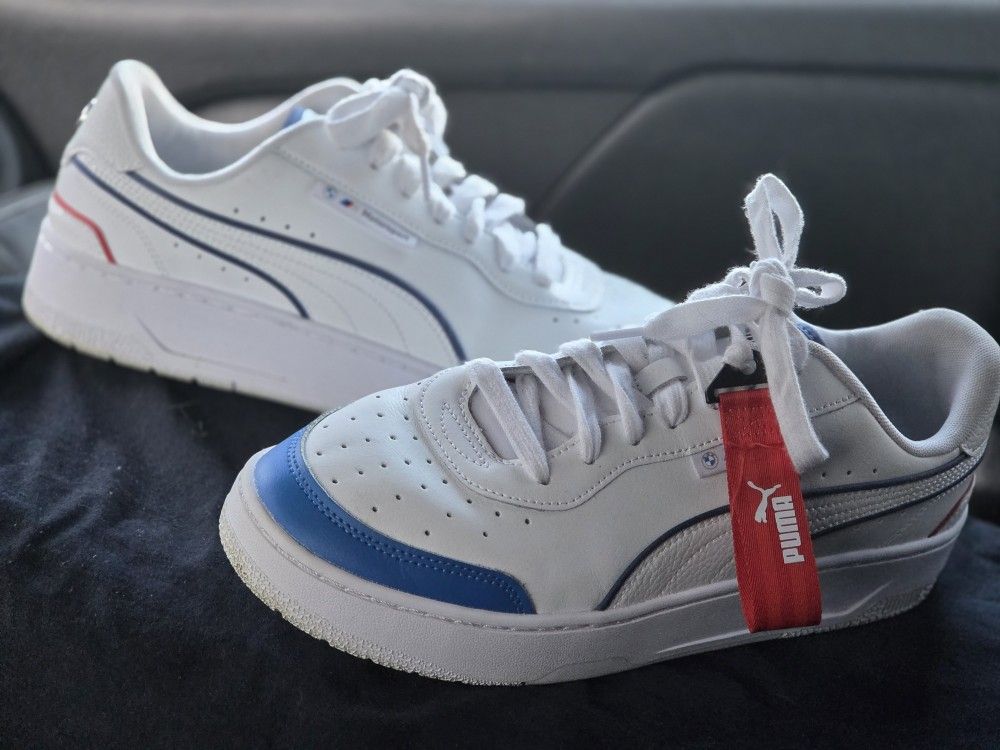 [Size 11] White/Red/Blue X Puma BMW Motorsports Men's Shoes