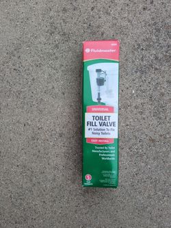 New Sealed universal  Fluidmaster Toilet Fill Valve. Easy Installation