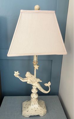 Mermaid Table Lamp with Shade