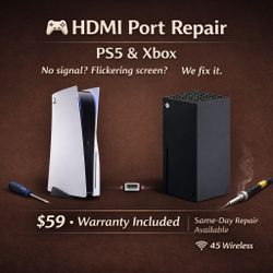 HDMI Port Repair PS5/Xbox - Same Day Service 