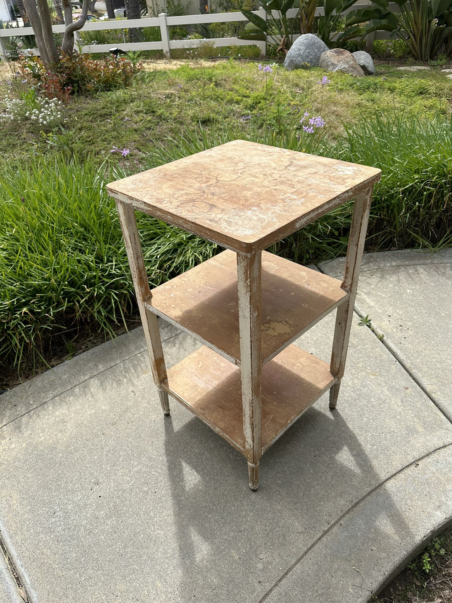 Antique Chic Wooden Side Table 