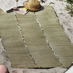THRESHOLD.  Beach. Mat. Strops For Storing.  And. Carrying 
