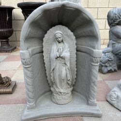 New Our Lady Of Guadalupe Made Out Of Cement Perfect Gift 🎁 