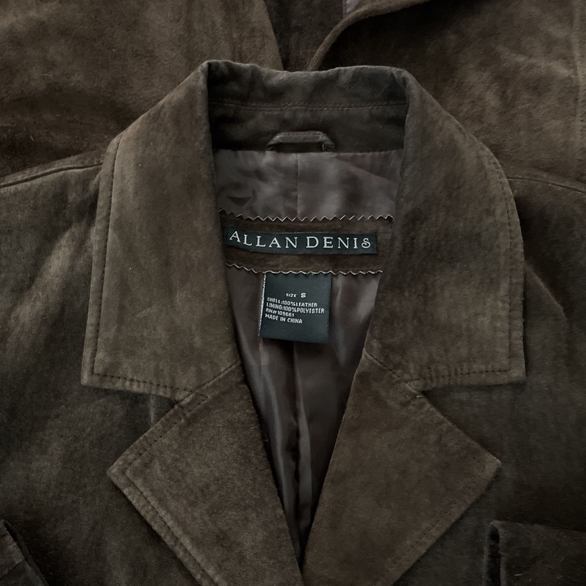 Long Coat / Ladies/ Leather’Suede “”pending Sale”