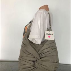 New With Tags Grey Eco Leather Bag Tote Shopper