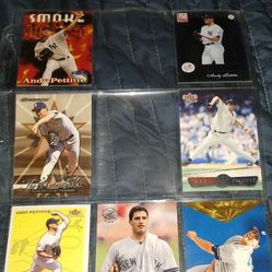 Awesome Collection Of MLB Baseball Andy Petit Player Cards!!