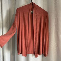 Orange Long Sleeve Cardigan 