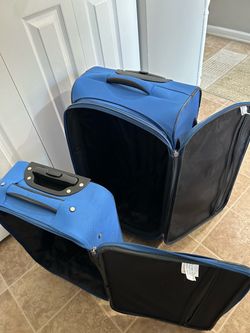 Blue Luggage Set