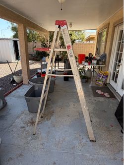 Werner 6-foot aluminum A-frame stepladder
