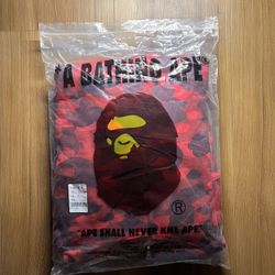 BAPE Red Camo Hoodie