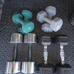 20 Pounds Dumbbells Set 15 Pounds Dumbbells Set 10lbs 7lbs Dumbells Set Weightlift Weight Exercise Workouts Curl Rubber Dumbells Set 