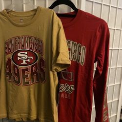 San Francisco 49 Bundle Shirts For Boys Size 10/12 