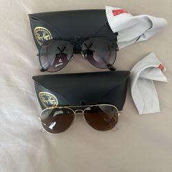Ray-Ban Aviator Sunglasses (2 Pairs)