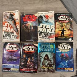 Star Wars Book Lot (8 Books – New Jedi Order / Aftermath / Legends