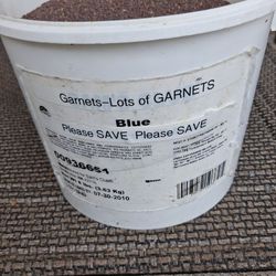 bucket of garnets