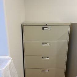 Two Metal Cabinets By Hon 