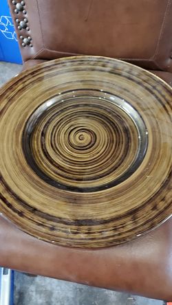 Gold/bronze decorative plate/platter
