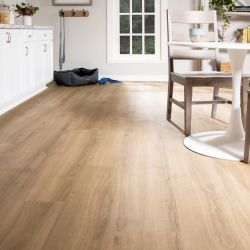 Mohawk Home 6MM Thick 9.4in X 47.8in 22 MIL Waterproof Luxury Vinyl Plank Flooring (15.65 sq ft/ctn), Tudor Oak