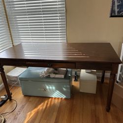 Pottery Barn Printer's Writing Desk 64" Tuscan Chestnut