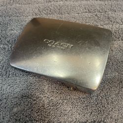 Coach Plaque Belt Buckle Gunmetal Color- No Belt Silver