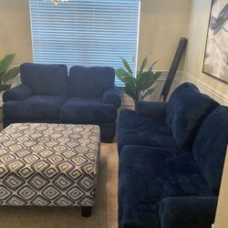 Sofa and Loveseat!!!  Plus Ottoman Three Pieces $1200 New 