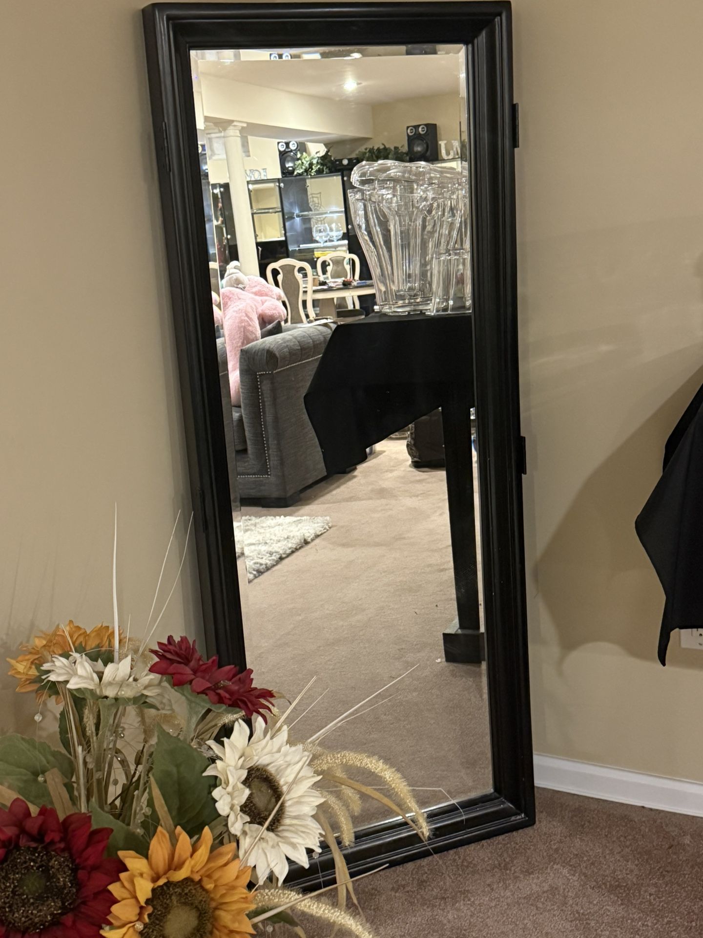 Black Floor Mirror