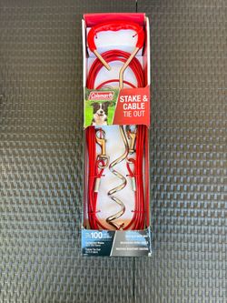 Coleman Stake & Cable Tie Out for dogs up to 100 lbs.