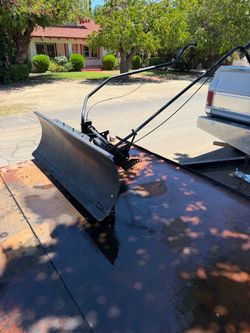 Snowplow attachment, riding lawnmower, quad