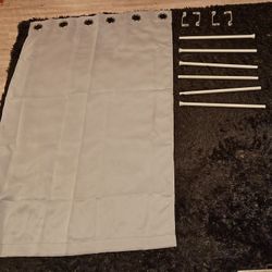 Selling, 2 pairs (4 Panels) Silver Blackout Curtains 