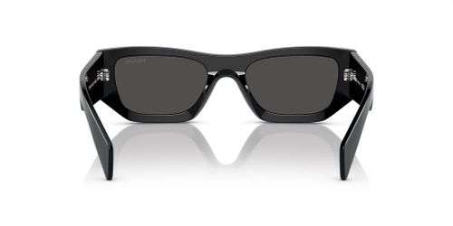 Prada SPR 17W-F Black Rectangle Sunglasses w/ Case & Box – Designer Eyewear