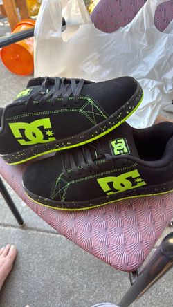 DC Shoes Black and Neon Green Skate Sneakers