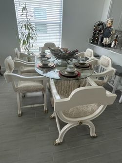 Custom Hand Made Six Seater Dining Room Set 