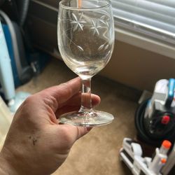 Small glasses set of seven