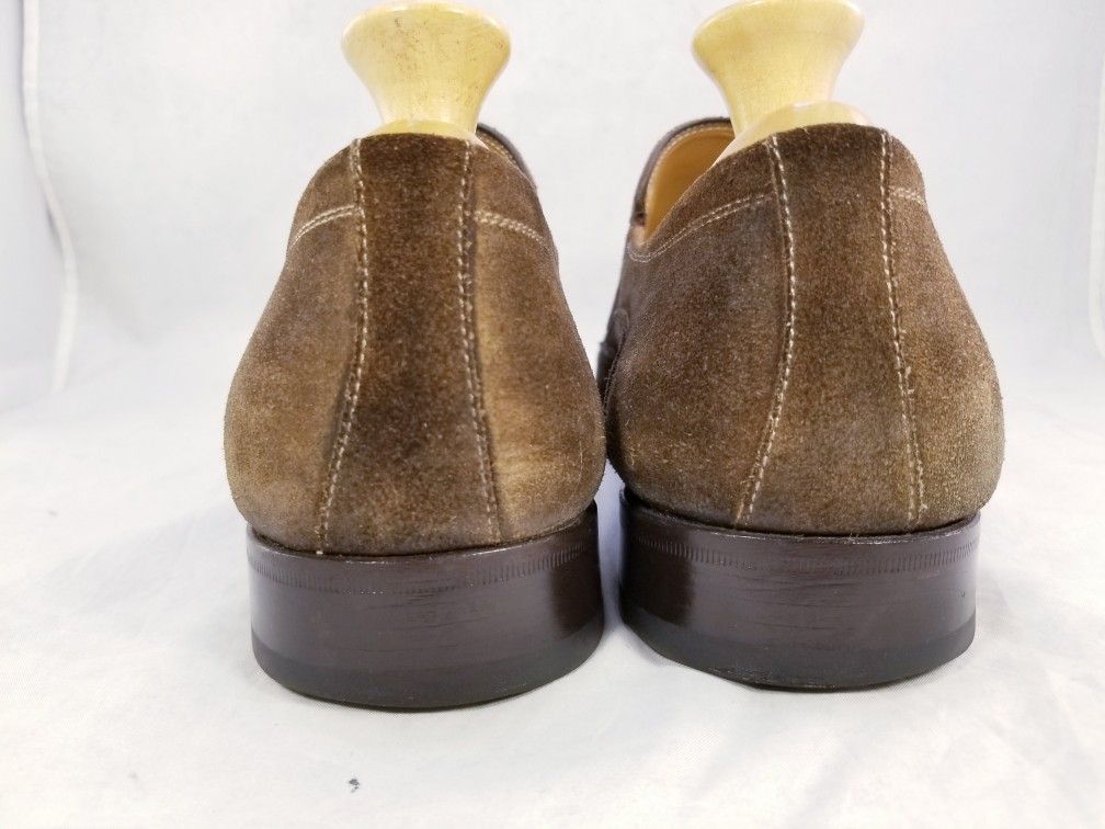DESIGNER MEZLAN AQUILA MEN SHOES LOAFERS SLIP ON BROWN SUEDE  display picture 2