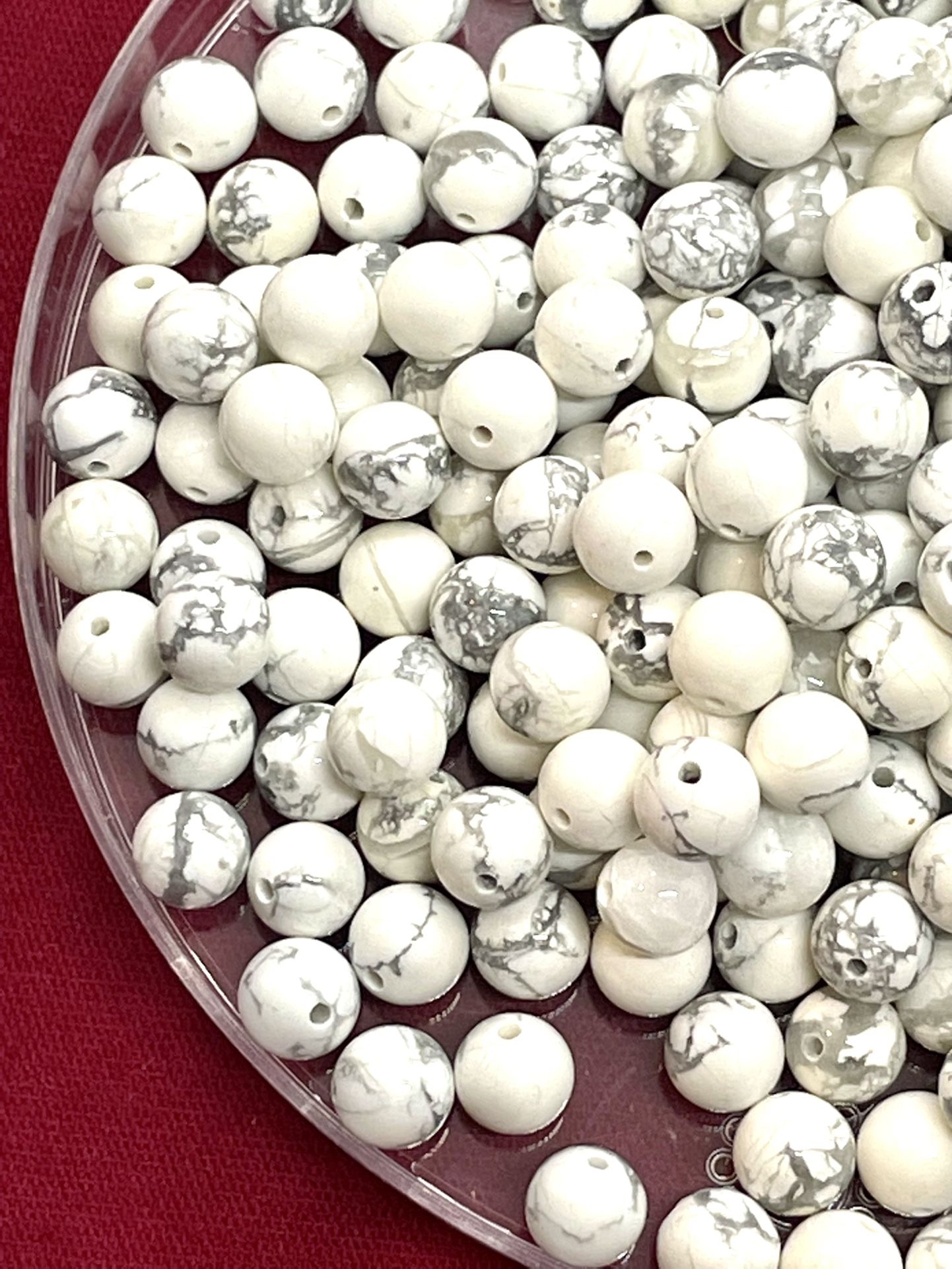 Lot Of 270 Howlite Beads