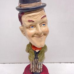 Stan Laurel Statue Vintage 16 inch Tall 1970's Chalkware Figure   5 x 4.5 x 16in Tall 