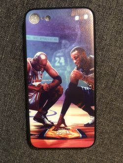 IPHONE 7 PROTECTIVE CASE/KOBE MEMORIAL W/ JORDAN AND LEBRON