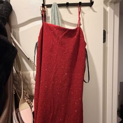 Red Sparkly Dress 