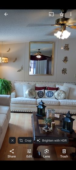Ivory Sofa $280.....Red $65...