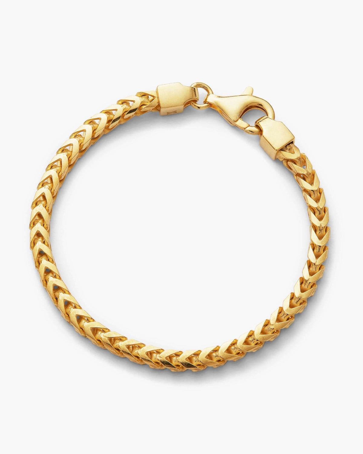 Beand new in box Jaxxon Sterling Silver Curb Chain Bracelet in Gold (8") Make a bold statement with our gold Cuban Link + Franco Bracelet Stack, a