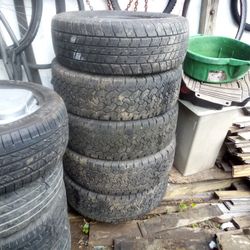 5  Tires 245  70  R 17  For  Any P Ick  Up Truck Or Vans Good  Condition    