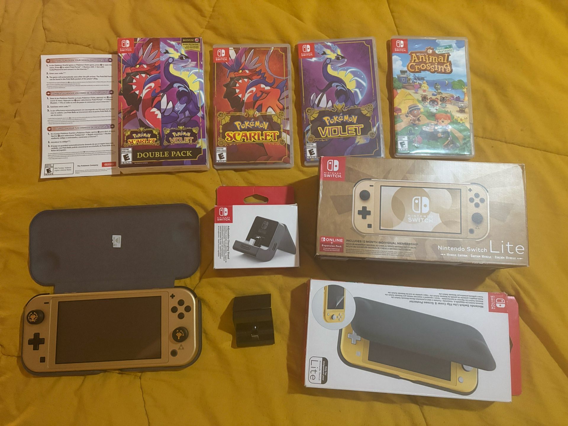 Nintendo Switch Zelda Hyrule Edition + Games