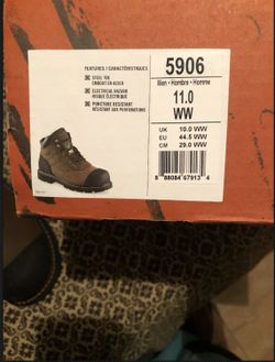 Red wings WORX 5906 Gravel men s Work Boots New In Box Size 11 for