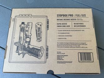 BRAND NEW STOPBOX PRO FULL SIZE FIREARM SECURITY