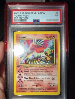 PSA 1 Ho-Oh 1st Edition Holo Pop 28 Grail