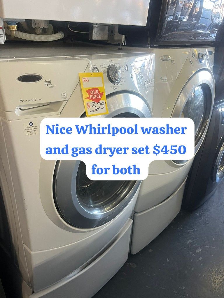 Nice Whirlpool Washer And Dryer Set