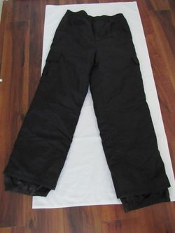 Adult Large Black Snow Pants, Sport Essentials
