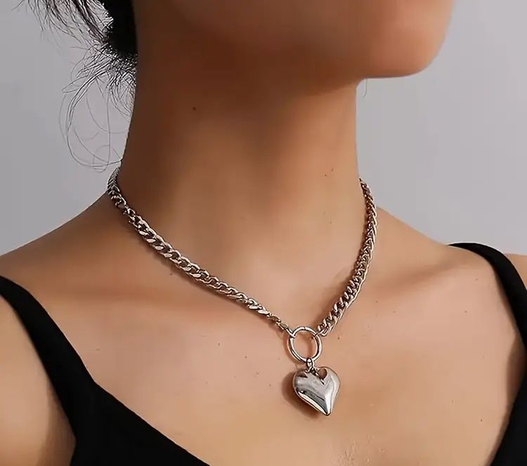 ❣️❣️STAINLESS STEEL HEART 💜 NECKLACE